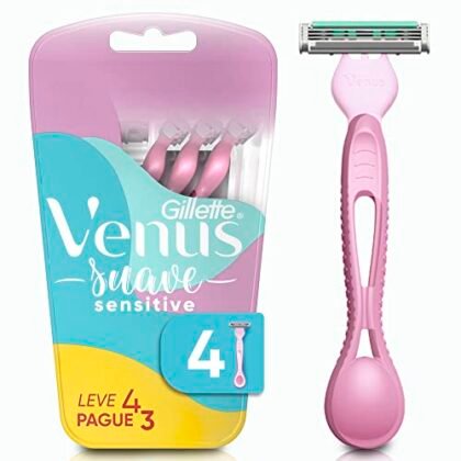 Aqui estão algumas opções de texto ALT, variando em descritividade: **Opção 1 (Curta e direta):** ``` Venus Sensitive ``` **Opção 2 (Um pouco mais descritiva):** ``` Aparelho de depilar Venus Sensitive. ``` **Opção 3 (Focada na sensibilidade):** ``` Venus Sensitive para pele sensível. ``` **Opção 4 (Mais completa):** ``` Gillette Venus Sensitive, aparelho de depilar para pele sensível. ``` **Qual escolher?** * Se o contexto da imagem já deixa claro que é um aparelho de depilar, a opção 1 ou 2 podem ser suficientes. * Se você quer enfatizar que é para pele sensível, a opção 3 é melhor. * A opção 4 é a mais completa e funciona bem se o contexto não for tão claro. **Importante:** Escolha a opção que melhor descreve a imagem e seja mais útil para o usuário com deficiência visual que usa um leitor de tela.