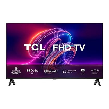 Aqui estão algumas opções de texto alternativo para a imagem, com diferentes níveis de detalhe: **Opção 1 (Mais simples):** `TCL 40" Android TV` **Opção 2 (Um pouco mais descritiva):** `TV Android TCL de 40 polegadas` **Opção 3 (Incluindo detalhes da resolução):** `TCL 40" Android TV FHD` **Opção 4 (Mais detalhada, incluindo o modelo):** `TV TCL 40" S5400A Android TV FHD` **Recomendação:** A **Opção 4** é a mais recomendada, pois inclui a marca, o tamanho, o modelo, o tipo de TV (Android) e a resolução (FHD), fornecendo o máximo de informações relevantes em um texto curto. É importante considerar que o objetivo do texto ALT é fornecer uma descrição textual da imagem para pessoas com deficiência visual e para mecanismos de busca.