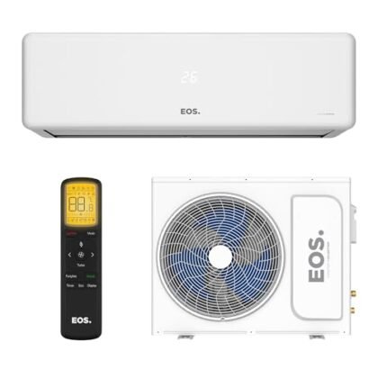 Aqui estão algumas opções de texto ALT para a imagem do ar-condicionado, utilizando a frase "Ar-Condicionado Inverter", e com diferentes níveis de detalhe: **Opção 1 (Mais curta e direta):** * Ar-Condicionado Inverter **Opção 2 (Um pouco mais descritiva):** * Ar-Condicionado Inverter Split EOS 12000 BTUs **Opção 3 (Inclui informações relevantes para acessibilidade):** * Imagem de um Ar-Condicionado Inverter Split EOS branco, modelo High Wall. **Opção 4 (Mais detalhada, se o contexto exigir):** * Ar-Condicionado Inverter Split EOS Master Inverter, modelo EASM12001IQI/EASM12001IQE, 12000 BTUs, Quente e Frio. A melhor opção dependerá do contexto em que a imagem está sendo usada. Se o objetivo é apenas indicar que se trata de um ar-condicionado inverter, a opção 1 é suficiente. Se você precisa dar mais informações sobre o modelo ou marca, as opções 2, 3 ou 4 são mais adequadas.