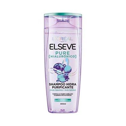 Aqui estão algumas opções de texto ALT para a imagem, utilizando "Shampoo Hialurônico" e focando em diferentes aspectos: **Opções:** * **Shampoo Hialurônico: L'Oréal Paris Elseve Hidra Purificante para couro cabeludo limpo e pontas hidratadas.** (Mais informativo e direto) * **Shampoo Hialurônico: Elseve Pure Hialurônico, a hidratação que seu cabelo merece.** (Mais curto e focado na hidratação) * **Shampoo Hialurônico: L'Oréal Paris Elseve Pure Hialurônico para cabelos purificados e hidratados.** (Equilibrado, marca e benefícios) * **Shampoo Hialurônico: Frasco do shampoo L'Oréal Paris Elseve Hidra Purificante Pure Hialurônico.** (Descritivo, bom se a imagem for apenas o frasco) A escolha do melhor texto ALT depende do contexto da imagem e do que você deseja destacar. Se você quiser me dar mais informações sobre onde a imagem será usada, posso te dar uma sugestão ainda mais precisa!