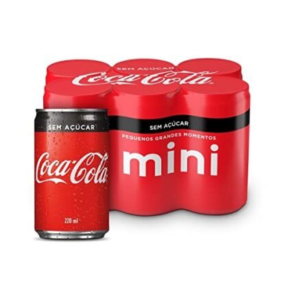 Aqui estão algumas opções de texto ALT para a imagem, usando "Coca-Cola Zero", com diferentes níveis de detalhe: **Opção 1 (Mais simples):** `Coca-Cola Zero em latas de 220mL, pack com 6 unidades.` **Opção 2 (Um pouco mais descritiva):** `Pack de 6 latas de Coca-Cola Zero, cada lata com 220mL.` **Opção 3 (Focando na quantidade e tipo de embalagem):** `Seis latas de Coca-Cola Zero, embalagem de 220mL. Perfeito para compartilhar!` **Opção 4 (Adicionando acessibilidade):** `Imagem de um pack com 6 latas de Coca-Cola Zero de 220mL. A bebida refrescante sem açúcar em prática embalagem.` **Qual escolher?** A melhor opção depende do contexto da sua página. Se o objetivo é apenas descrever o produto de forma básica, a Opção 1 ou 2 são suficientes. Se você quer destacar a quantidade ou a conveniência da embalagem, a Opção 3 é melhor. Se você realmente quer dar acessibilidade, Opção 4.