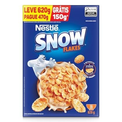 Aqui estão algumas opções de texto ALT para a imagem, utilizando "Snow Flakes", com diferentes níveis de detalhe: **Opção 1 (Simples):** `Snow Flakes Cereal Matinal Tradicional em embalagem econômica.` **Opção 2 (Um pouco mais detalhada):** `Cereal matinal Snow Flakes Tradicional, embalagem leve e econômica de 620g.` **Opção 3 (Focando na marca):** `Snow Flakes: O cereal matinal tradicional para começar o dia com leveza e economia.` **Opção 4 (Mais descritiva - ideal para acessibilidade):** `Embalagem econômica de 620g do cereal matinal Snow Flakes Tradicional. Uma opção leve e saborosa para o seu café da manhã.` **Qual escolher?** * Se o foco principal for a **marca** e a embalagem, a opção 3 é a melhor. * Se o objetivo é ser **claro e conciso**, a opção 1 ou 2 são boas escolhas. * Se a **acessibilidade** for uma prioridade, a opção 4 é a mais recomendada, pois oferece mais detalhes. A escolha final depende do contexto em que a imagem está sendo utilizada. Considere o que você quer que as pessoas entendam sobre a imagem e qual informação é mais relevante.