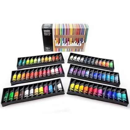 Aqui estão algumas opções de texto ALT para a imagem, utilizando "Acrílico Liquitex", com diferentes níveis de detalhe: **Opção 1 (Mais breve):** `Acrílico Liquitex: Estojo com 72 cores de tinta acrílica Basics 22ml.` **Opção 2 (Um pouco mais descritiva):** `Acrílico Liquitex: Estojo completo Liquitex Basics com 72 tubos de tinta acrílica de 22ml em diversas cores.` **Opção 3 (Focando na marca e gama):** `Acrílico Liquitex: Um estojo com 72 cores vibrantes da linha Basics da Liquitex, ideal para iniciantes e estudantes.` **Opção 4 (Se houver um foco específico na imagem, adapte):** * Se a imagem mostrar as cores de perto: `Acrílico Liquitex: Close-up das 72 cores do estojo Liquitex Basics, mostrando a variedade de tons.` * Se a imagem mostrar alguém usando o estojo: `Acrílico Liquitex: Artista usando o estojo de tintas acrílicas Liquitex Basics 22ml.` **Qual opção escolher?** * **Se o contexto da página já menciona o estojo e a marca:** Use a opção 1 (a mais breve). * **Se você precisa dar um pouco mais de contexto:** Use a opção 2 ou 3. * **Se a imagem tem um foco específico:** Use a opção 4, adaptando a descrição. A escolha do texto ALT ideal depende do contexto da página em que a imagem está inserida. O objetivo é fornecer uma descrição concisa e informativa para usuários com deficiência visual e para mecanismos de busca.