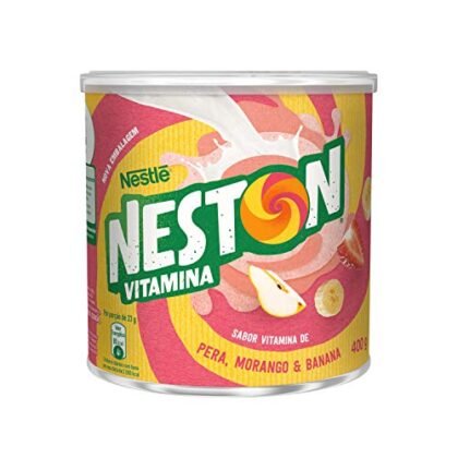 Aqui estão algumas opções de texto ALT para a imagem, utilizando "Neston Infantil", cada uma com foco diferente: * **Opção 1 (Descritiva):** "Neston Infantil: Cereal sabor Morango, Pêra e Banana, em embalagem de 400g." * **Opção 2 (Foco nos benefícios):** "Neston Infantil: Cereal nutritivo com vitaminas, sabor Morango, Pêra e Banana para o seu bebê." * **Opção 3 (Palavra-chave):** "Neston Infantil: A escolha ideal para a introdução alimentar do seu bebê." * **Opção 4 (Simples):** "Neston Infantil: Cereal para bebês." A melhor opção dependerá do contexto da imagem e do que você deseja destacar.