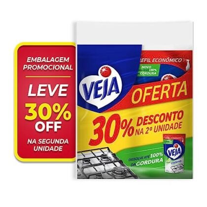 Aqui estão algumas opções de texto ALT para a imagem, usando "Veja Desengordurante", com diferentes níveis de detalhe: **Opção 1 (Mais simples):** `Veja Desengordurante Limão Cozinha, embalagem com 2 unidades.` **Opção 2 (Um pouco mais descritiva):** `Limpador Desengordurante Veja Desengordurante Cozinha, fragrância Limão, embalagem com dois frascos de 400ml.` **Opção 3 (Focada no uso):** `Veja Desengordurante Limão Cozinha para limpeza pesada, ideal para remover gordura da cozinha. Embalagem com 2 unidades de 400ml.` **Opção 4 (Se a imagem mostrar o produto em uso):** `Veja Desengordurante Limão Cozinha sendo utilizado na limpeza da cozinha, mostrando sua eficácia na remoção de gordura. Embalagem com dois frascos.` **Qual escolher?** * **Se o contexto for simples (apenas identificar o produto):** Opção 1 ou 2 são suficientes. * **Se o foco for o uso ou a fragrância:** Opção 3. * **Se a imagem mostrar o produto sendo usado:** Opção 4. Lembre-se que o texto ALT deve ser conciso e relevante para a imagem e o contexto da página. É importante usar as palavras-chave relevantes (como "Veja Desengordurante") para ajudar nos mecanismos de busca e na acessibilidade.