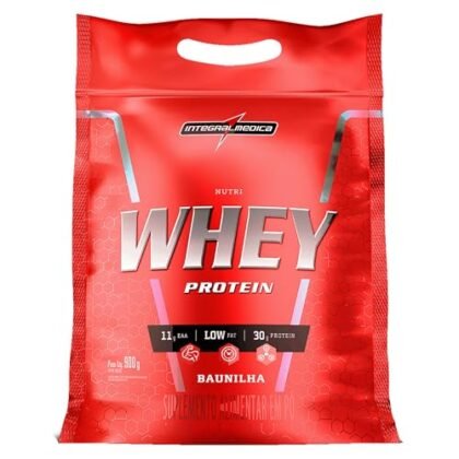 Aqui estão algumas opções de texto ALT para a imagem, utilizando "Nutri Whey", com diferentes níveis de detalhe: **Opção 1 (Mais simples e focada):** `Nutri Whey Protein Baunilha da Integralmédica.` **Opção 2 (Um pouco mais descritiva):** `Pote de Nutri Whey Protein Baunilha Integralmédica, suplemento alimentar para ganho de massa muscular.` **Opção 3 (Mais detalhada e informativa):** `Embalagem de Nutri Whey Protein Baunilha da Integralmédica, em pouch de 900g. Suplemento alimentar fonte de proteínas e carboidratos para atletas.` **Justificativa da escolha:** * **Importância da Palavra-chave:** Todas as opções incluem "Nutri Whey" logo de cara, já que é o principal identificador do produto. * **Breve e Conciso:** Textos ALT devem ser breves e fornecer informações relevantes rapidamente. * **Inclusão de Informações Importantes:** As opções mais detalhadas incluem informações adicionais como sabor, marca (Integralmédica), tipo de produto (suplemento alimentar) e objetivo (fonte de proteínas e carboidratos). * **Contexto:** A escolha ideal dependerá do contexto da imagem e do objetivo da página. Se o objetivo é apenas identificar o produto, a opção mais simples é suficiente. Se o objetivo é fornecer mais informações, as opções mais detalhadas são melhores. **Recomendação:** A opção que eu recomendo é a **Opção 3**, pois ela fornece o máximo de informação relevante dentro do limite de um texto ALT eficaz. Porém, considere as outras opções dependendo do contexto de uso.