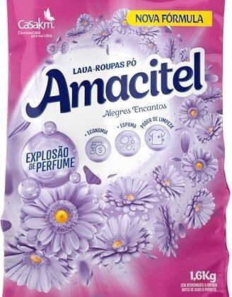 Aqui estão algumas opções de texto ALT para a imagem, utilizando "Amacitel Pó", com diferentes níveis de detalhe: **Opção 1 (Mais simples):** `Amacitel Pó` **Opção 2 (Um pouco mais descritiva):** `Amacitel Pó Luxo Alegres Encantos, lava-roupas.` **Opção 3 (Foco na marca e produto):** `Lava-roupas Amacitel Pó, fragrância Luxo Alegres Encantos, embalagem de 1,6Kg.` **Opção 4 (Contexto da imagem - se for relevante):** `Embalagem de Amacitel Pó Luxo Alegres Encantos, lava-roupas de 1,6Kg. Imagem de produto.` **Qual escolher?** A melhor opção depende do contexto em que a imagem está sendo usada. * Se for em um e-commerce, as opções 2 ou 3 são as melhores, pois fornecem informações relevantes sobre o produto. * Se for em um contexto mais geral, a opção 1 ou 2 podem ser suficientes. * Se a imagem faz parte de uma galeria maior de produtos, a opção 4 pode ser útil para contextualizar. Lembre-se que o objetivo do texto ALT é descrever a imagem para pessoas que não podem vê-la. Escolha a opção que melhor cumpre esse objetivo.