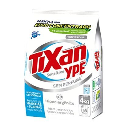Aqui estão algumas opções de texto ALT, com diferentes níveis de detalhe, considerando o contexto de acessibilidade e SEO: **Opções Curtas e Diretas:** * `Tixan Sensitive 4Kg` * `Lava Roupas em Pó Tixan Sensitive` * `Ypê Tixan Sensitive` **Opções Mais Descritivas (recomendado):** * `Ypê Lava Roupas em Pó Tixan Sensitive 4Kg` * `Sachê 4Kg de Lava Roupas em Pó Ypê Tixan Sensitive` * `Embalagem de 4Kg do lava roupas em pó Tixan Sensitive da Ypê` **Considerações Adicionais:** * Se a imagem mostrar o produto sendo usado, você pode adicionar algo como: `Lava roupas Tixan Sensitive em uso`. * Se a imagem enfatizar um aspecto específico (ex: a embalagem, a fórmula hipoalergênica), inclua essa informação no texto ALT. Ex: `Embalagem econômica de 4Kg do lava roupas Tixan Sensitive, ideal para peles sensíveis`. **Qual escolher?** A melhor opção depende do contexto. Se o foco da página é especificamente o produto, a opção mais longa e descritiva é ideal. Se a imagem é apenas ilustrativa, uma opção mais curta pode ser suficiente. Priorize sempre a informação mais relevante e útil para o usuário com deficiência visual.