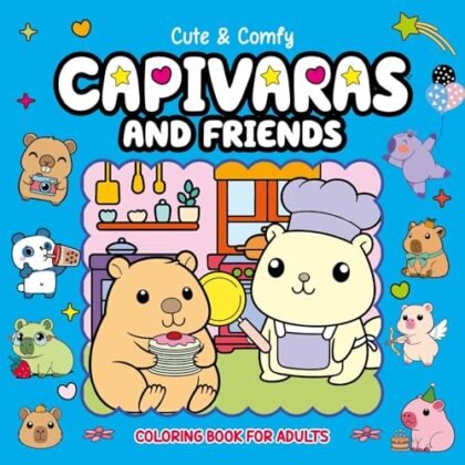 Aqui estão algumas opções de texto ALT, priorizando a descrição e a acessibilidade: **Opção 1 (Mais direta):** `Colorir Capivaras: Capa de livro de colorir adulto com capivaras e amigos em estilo fofo.` **Opção 2 (Um pouco mais descritiva):** `Colorir Capivaras: Ilustração da capa de um livro de colorir para adultos. Apresenta capivaras e outros animais em um estilo de arte fofo e relaxante.` **Opção 3 (Enfatizando a finalidade):** `Colorir Capivaras: Imagem da capa do livro "Cute & Comfy Coloring Book for Adults - Capivaras and Friends" para promover a atividade de colorir para relaxamento.` **Opção 4 (Foco na emoção):** `Colorir Capivaras: Capa de livro de colorir para adultos com ilustrações adoráveis de capivaras e amigos, ideal para momentos de relaxamento e criatividade.` **Qual escolher?** * Se o contexto da imagem já deixa claro que é um livro de colorir, a opção 1 ou 2 são boas. * Se você quer enfatizar a finalidade do livro, a opção 3 é melhor. * Se você quer destacar a sensação que o livro busca proporcionar, a opção 4 é ideal. Em geral, a opção 2 é um bom ponto de partida, pois equilibra descrição e contexto. É importante lembrar que o texto ALT deve ser conciso e relevante para o conteúdo da página.