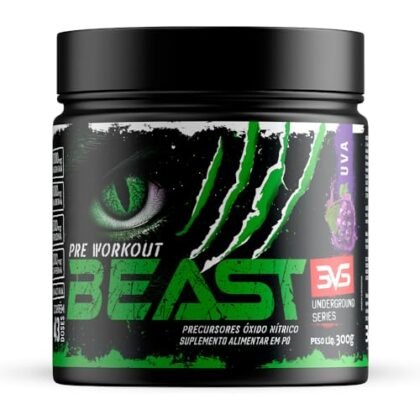 Aqui estão algumas opções de texto ALT para a imagem, usando "Pré-Treino Beast", variando em descrição e detalhe: **Opções Curtas e Diretas:** * Pré-Treino Beast sabor Uva. * 3VS Nutrition Pré-Treino Beast. * Pré-Treino Beast para energia e foco. **Opções Mais Descritivas:** * Pote de Pré-Treino Beast 3VS Nutrition, sabor Uva, 300g. * Imagem do suplemento Pré-Treino Beast, ideal para otimizar seus treinos. * Close-up do Pré-Treino Beast sabor Uva da 3VS Nutrition. **Opções com Foco no Benefício (Se for apropriado pela imagem):** * Pré-Treino Beast - Uva, para um treino mais intenso. * Prepare-se para o máximo desempenho com Pré-Treino Beast sabor Uva. **Qual usar?** Escolha a opção que melhor descreve a imagem e o contexto em que ela está sendo usada. Se a imagem é pequena ou faz parte de um catálogo com muitas imagens, uma descrição curta pode ser suficiente. Se a imagem é grande e principal, uma descrição mais detalhada é melhor. Lembre-se, o texto ALT é importante para acessibilidade e SEO!