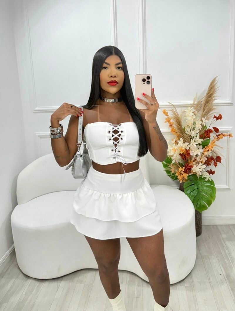 CONJUNTO SHORT SAIA EM MALHA ESCUBA COM BARBATANAS – Imagem 3 [nsid:907344053]