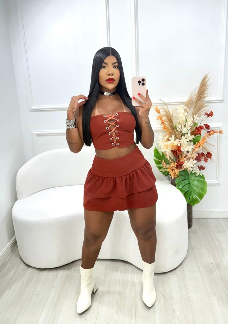 CONJUNTO SHORT SAIA EM MALHA ESCUBA COM BARBATANAS – Imagem 5 [nsid:907344031]