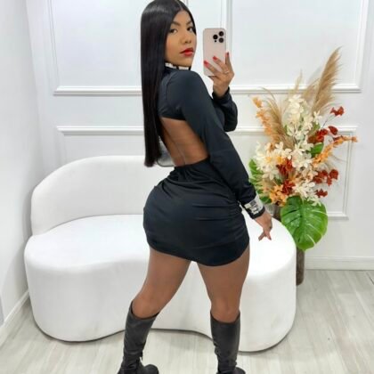 VESTIDO TUBINHO COM DECOTE NAS COSTAS EM MALHA SUPLEX COM BOJO – Imagem 1 [nsid:907351918]