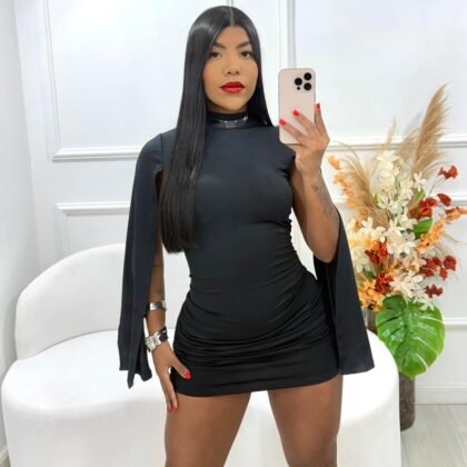 VESTIDO CELINE EM MALHA SUPLEX COM BOJO – Imagem 1 [nsid:907349849]