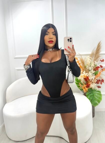 CONJUNTO LUÍSA EM MALHA SUPLEX COM BOJO E FECHO (BODY + SAIA) – Imagem 1 [nsid:907353471]