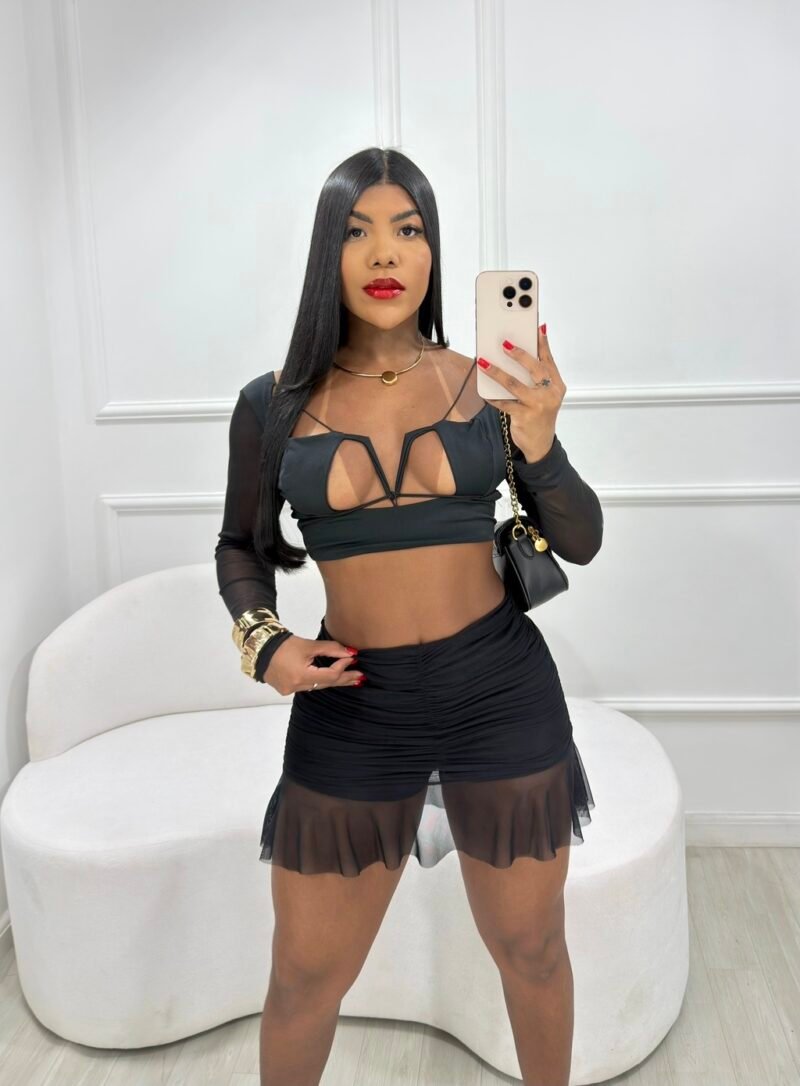 CROPPED TIANA EM SUPLEX COM MANGAS EM TULE – Imagem 1 [nsid:912964428]