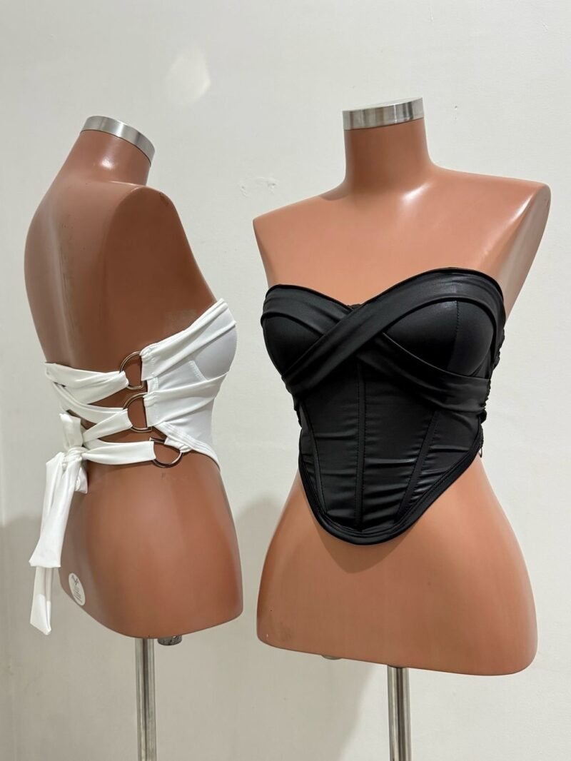 CORSELET MALLU EM CIRRÊ ACETINADO COM BOJO, BARBATANAS E TRANÇADO NAS COSTAS – Imagem 2 [nsid:844446752]