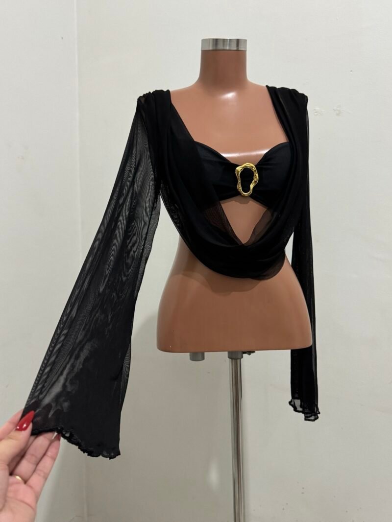 BLUSA LOLA EM TULE COM BOJO – Imagem 3 [nsid:849296865]