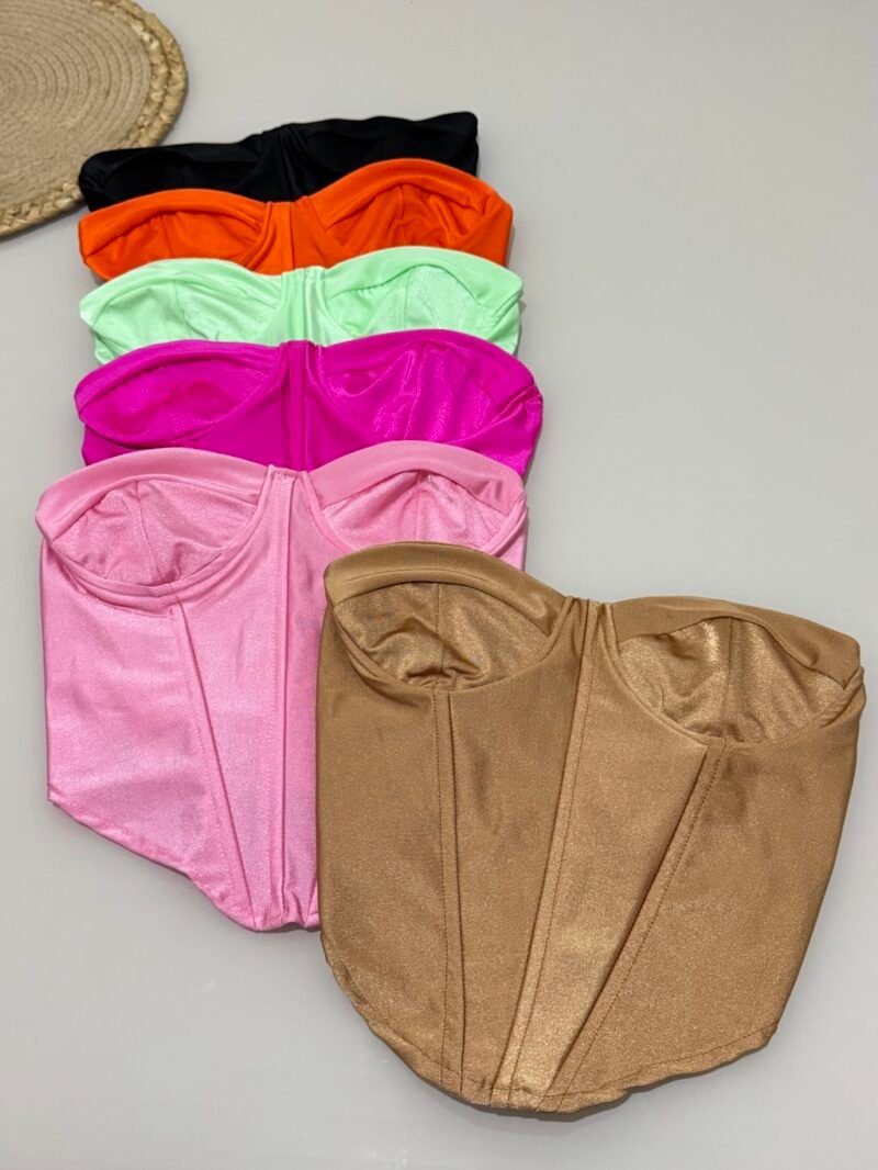 CORSELET AGATHA EM POLIAMIDA ACETINADA COM BARBATANAS E ARO DE SUSTENTAÇÃO – Imagem 2 [nsid:853993122]