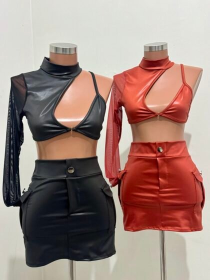 CROPPED MULA MANCA EM TULÊ COM CIRRÊ ACETINADO – Imagem 1 [nsid:859074939]