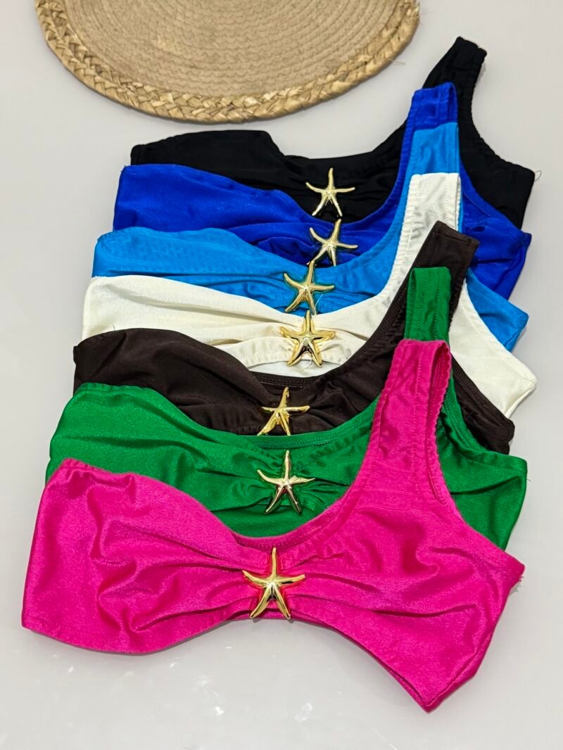 CROPPED ESTRELA EM POLIAMIDA ACETINADA – Imagem 1 [nsid:859081460]
