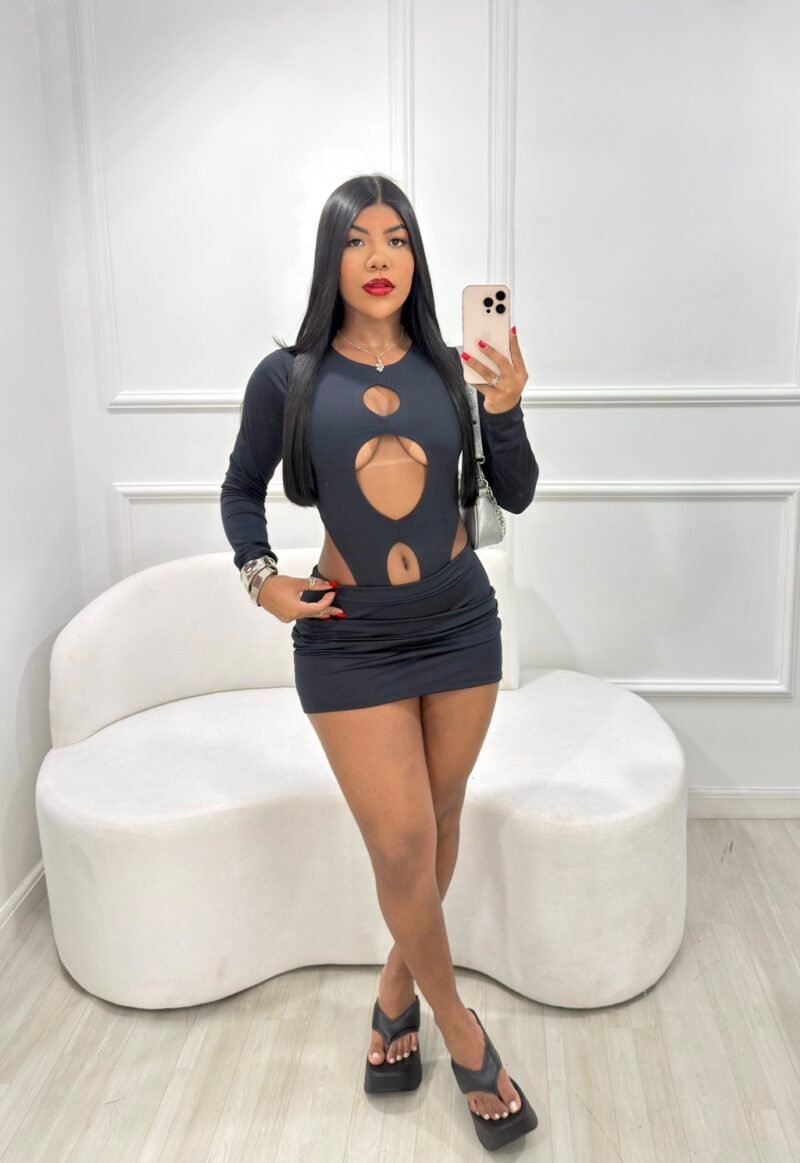 CONJUNTO AFRODITE EM MALHA SUPLEX COM FECHO (BODY + SAIA) – Imagem 3 [nsid:919035197]