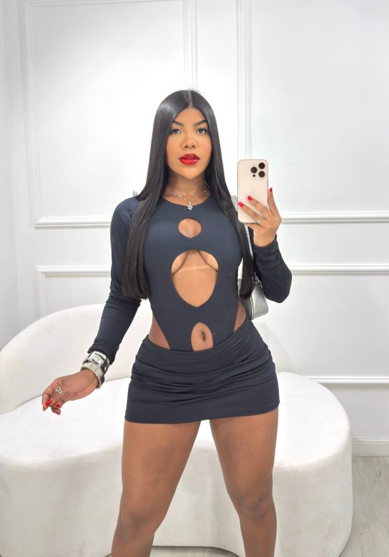 CONJUNTO AFRODITE EM MALHA SUPLEX COM FECHO (BODY + SAIA) – Imagem 1 [nsid:919035195]