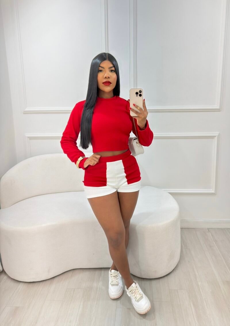 CONJUNTO DUO COLOR EM ANARRUGA (BLUSA + SHORT) – Imagem 8 [nsid:924081883]