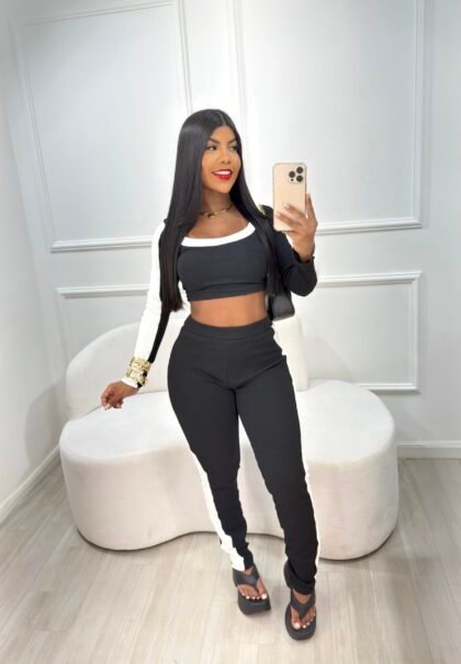 CONJUNTO LISTRA EM ANARRUGA COM BOJO – Imagem 3 [nsid:929349006]