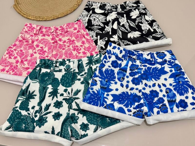 SHORT ESTAMPA DIGITAL COM BOTÃO ENCAPADO E ZIPER EM NEOPRENE – Imagem 2 [nsid:940168881]