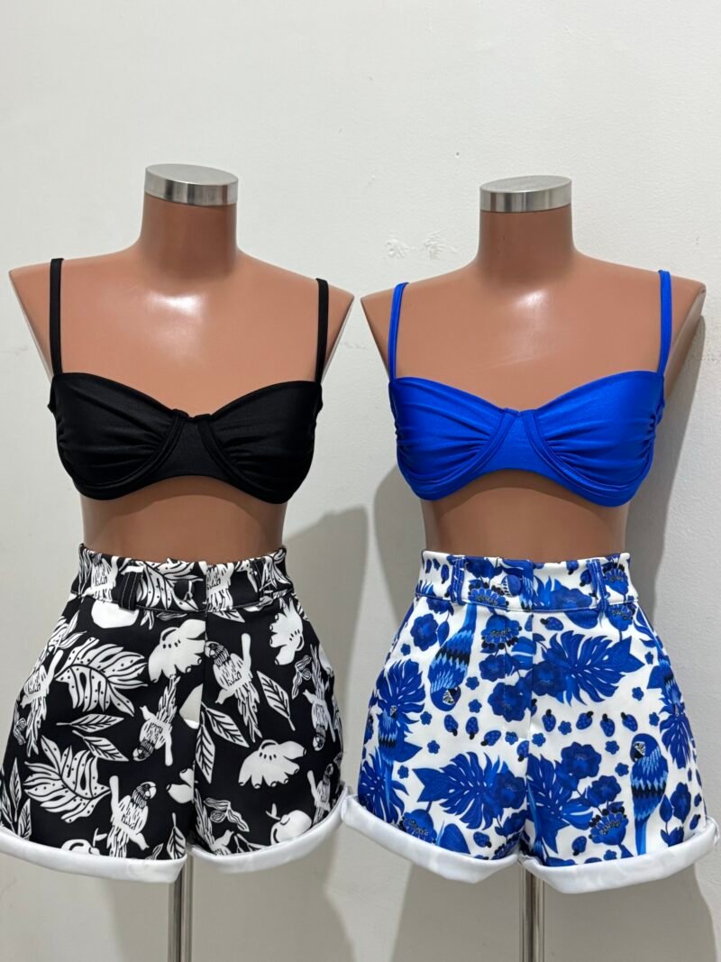 SHORT ESTAMPA DIGITAL COM BOTÃO ENCAPADO E ZIPER EM NEOPRENE – Imagem 1 [nsid:940168877]