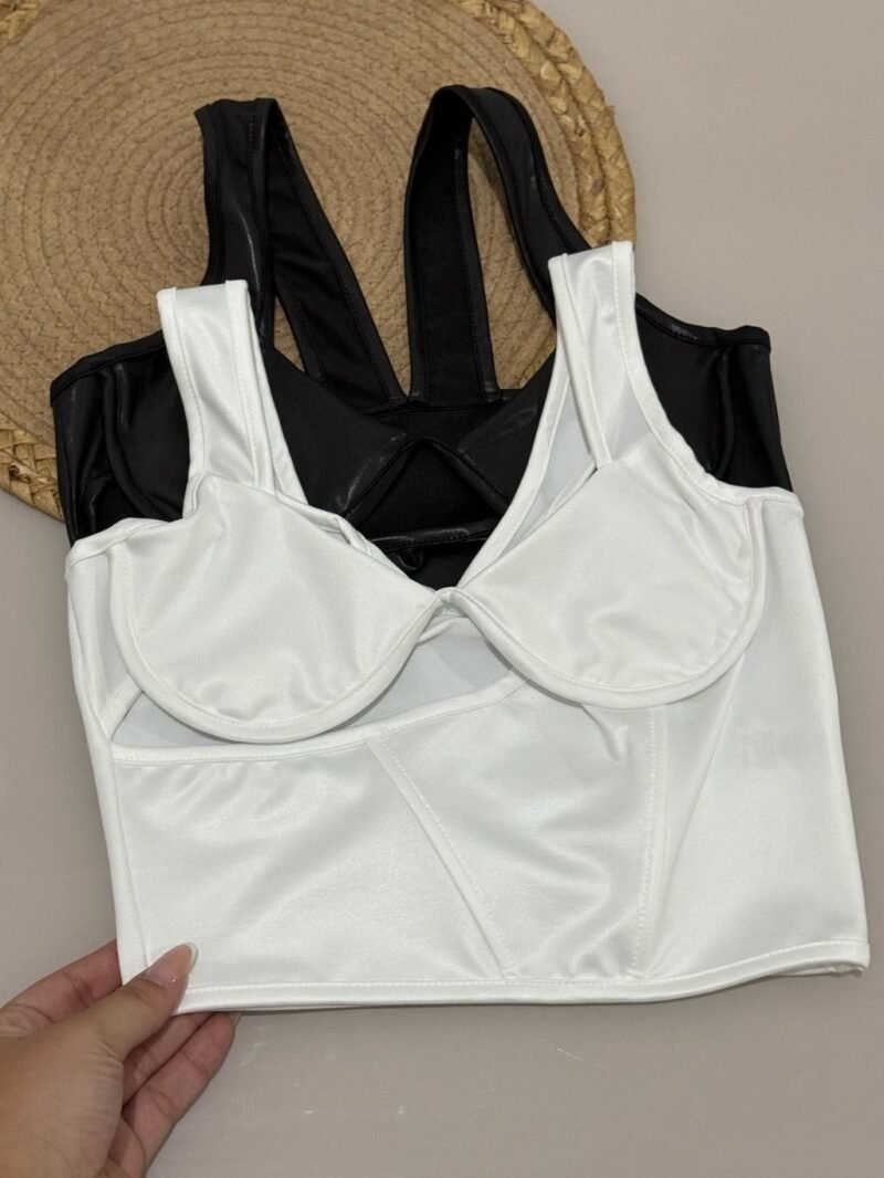 CROPPED PENÉLOPE EM CIRRÊ ACETINADO COM ARO DE SUSTENTAÇÃO – Imagem 3 [nsid:844447060]