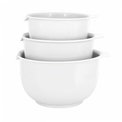 Tigelas Glad brancas, kit com 3