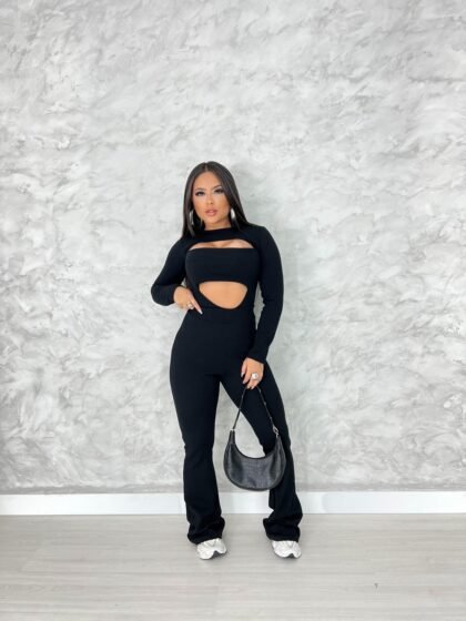 CONJUNTO AYRA EM ANARRUGA COM BOJO E FECHO (BODY + CALÇA) – Imagem 1 [nsid:940173765]
