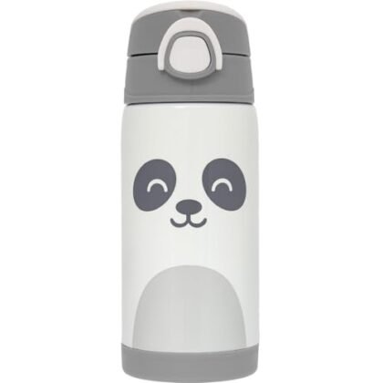 Copo Térmico Infantil Buba Off White com Canudo