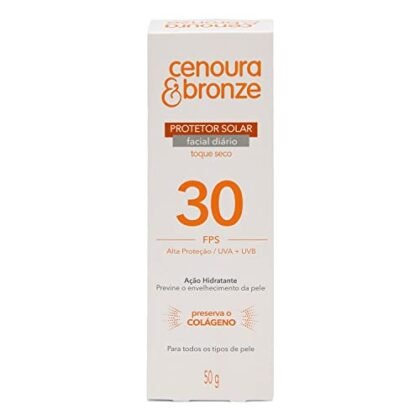 Protetor Solar Facial FPS 30 para proteção diária.