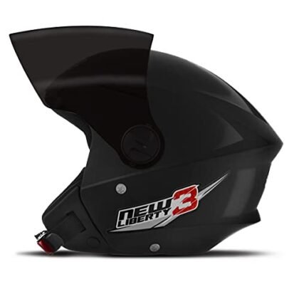 Capacete Aberto Pro Tork preto com viseira fumê