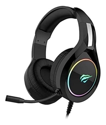 Fone Gamer RGB Havit com microfone.