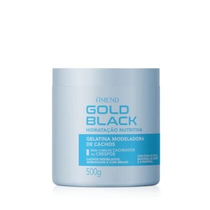 Gelatina Cachos Nutritiva Amend Gold Black para definir e nutrir.