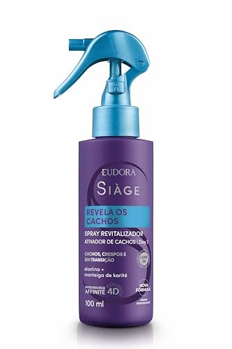 Siàge Cachos: Spray Revitalizador Eudora para cachos definidos.