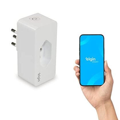 Plugue de Tomada inteligente 10A Elgin Bivolt Compatível com Alexa e Google Home Elgin