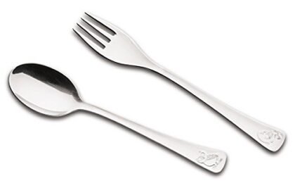 Tramontina 66970030 Jogo de Talheres Infantil Aço Inox com 2 Peças, Prata Tramontina
