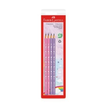 EcoLápis Unicórnio Faber-Castell: Kit com 4 lápis.
