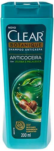 Shampoo anticaspa Clear para alívio da coceira.