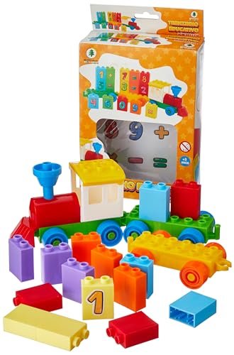 Trenzinho Educativo com blocos de montar.