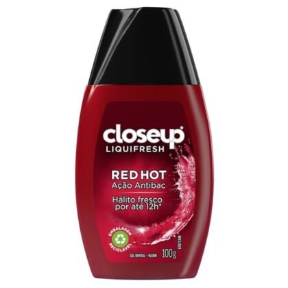 Closeup Red Hot: Gel dental refrescante e antibac.