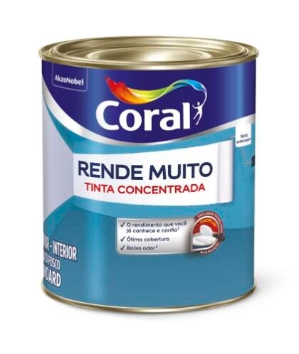 Rendimento Coral: RENDE MUITO Branco Gelo.
