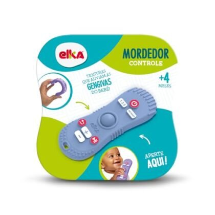 Mordedor Controle Cinza para bebês.
