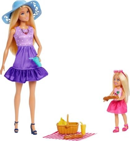 Piquenique Barbie com Malibu e Chelsea