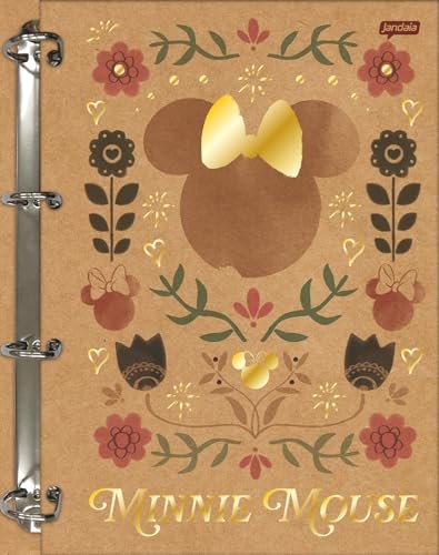 Fichário Mickey Minnie com artes kraft.